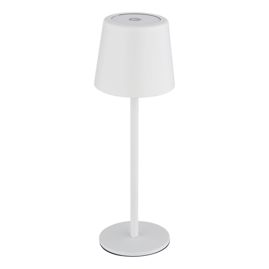 Globo - LED Димируема екстериорна сензорна настолна лампа LED/2W/5V 3000/4000/6000K 2200 mAh IP44 бял