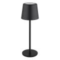 Globo - LED Димируема екстериорна сензорна настолна лампа LED/2W/5V 3000/4000/6000K 2200 mAh IP44 черен
