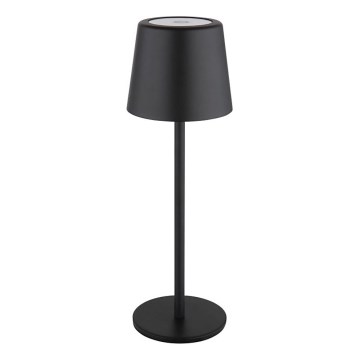 Globo - LED Димируема екстериорна сензорна настолна лампа LED/2W/5V 3000/4000/6000K 2200 mAh IP44 черен