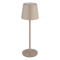 Globo - LED Димируема екстериорна сензорна настолна лампа LED/2W/5V 3000/4000/6000K 2200 mAh IP44 кремав