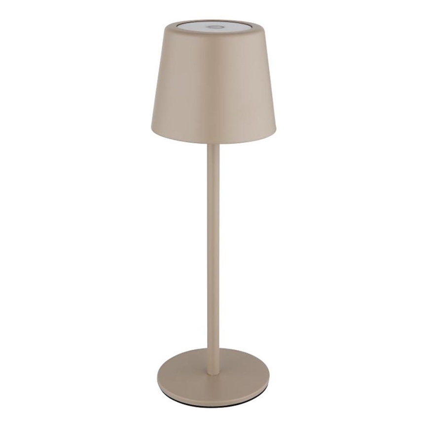 Globo - LED Димируема екстериорна сензорна настолна лампа LED/2W/5V 3000/4000/6000K 2200 mAh IP44 кремав