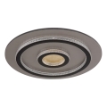Globo - LED димируема плафониера LED/40W/230V 3000–6500K Ø45 см черна + дистанционно управление