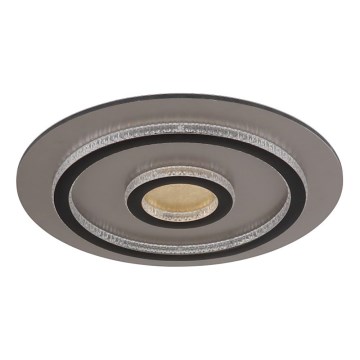 Globo - LED димируема плафониера LED/40W/230V 3000–6500K Ø45 см черна + дистанционно управление