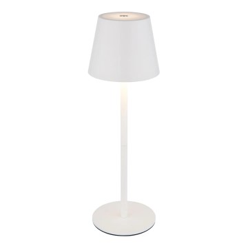 Globo - LED димируема с докосване акумулаторна външна настолна лампа 3 в 1 LED/3W/5V 3000/4000/5000K IP54 1800 mAh бяла