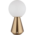 Globo - LED Димируема сензорна екстериорна настолна лампа LED/1,5W/5V 3000/4500/6500K 1800 mAh IP41 меден