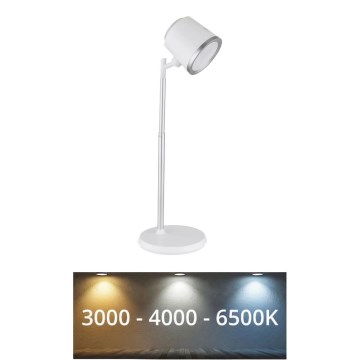 Globo - LED Димируема сензорна настолна лампа 4в1 LED/6W/3,7V 3000K/4000K/6500K 1500 mAh USB бял