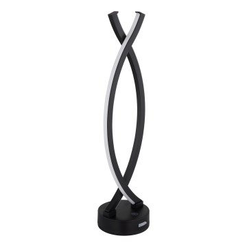 Globo - LED Димируема сензорна настолна лампа LED/1W/3,7V 3000K 1800 mAh USB черен