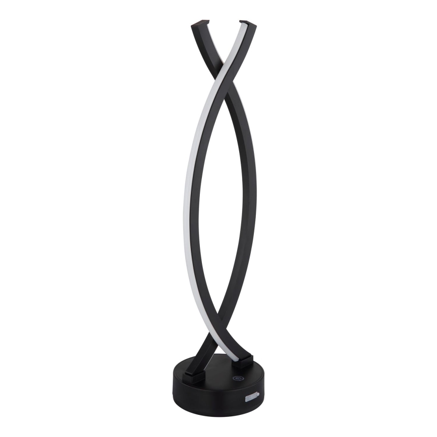 Globo - LED Димируема сензорна настолна лампа LED/1W/3,7V 3000K 1800 mAh USB черен