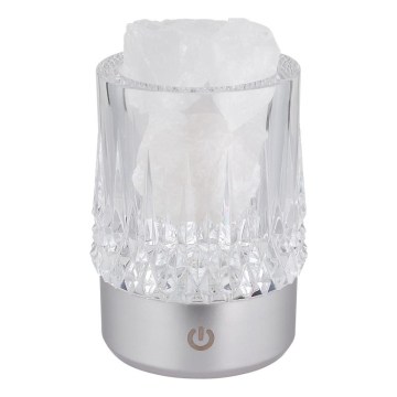 Globo - LED Димируема сензорна настолна лампа LED/1W/5V 3000K 1200 mAh сребриста