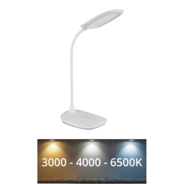 Globo - LED Димируема сензорна настолна лампа LED/9W/230V 3000K/4000K/6500K CRI 90 бял