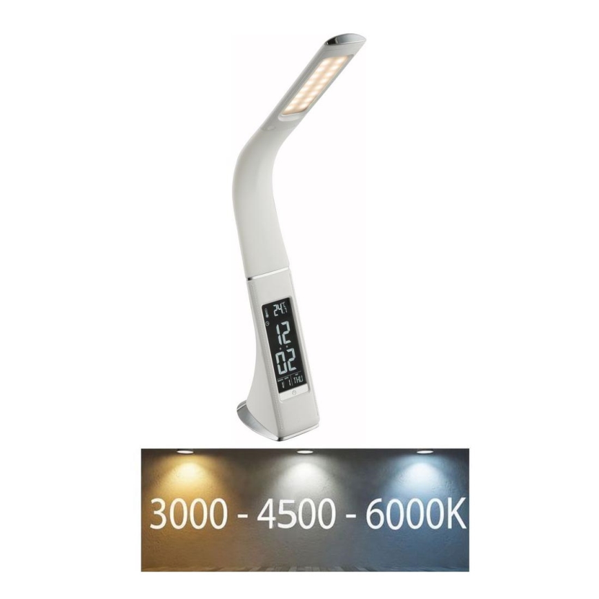 Globo - LED Димируема сензорна настолна лампа с дисплей LED/6,5W/230V 3000/4500/5800K бял