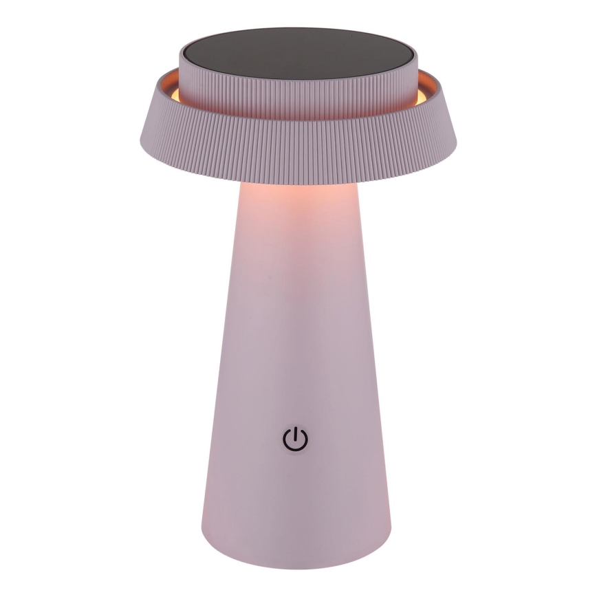 Globo - LED Димируема соларна сензорна лампа LED/4W/3,7W IP54 розов