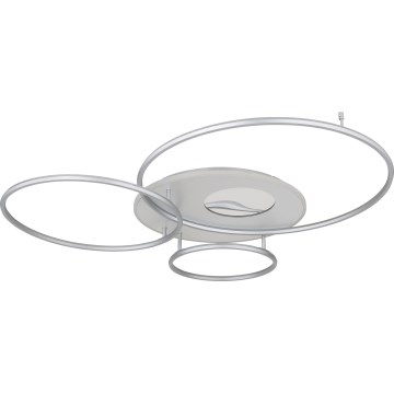 Globo - LED димируемо таванно осветително тяло LED/70W/230V 2700-6500K Wi-Fi Tuya матов хром + дистанционно управление