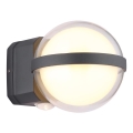 Globo - LED Екстериорен аплик LED/12W/230V IP54 черен