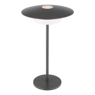Globo - LED Екстериорна акумулаторна сензорна настолна лампа LED/3W/3,7V 1800/2700/3000K IP44 1800 mAh сив