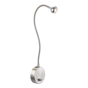 Globo - LED Гъвкав малка лампа LED/3W/230V лъскав хром