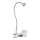 Globo - LED Гъвкав малка лампа с щипка LED/3W/230V матов хром