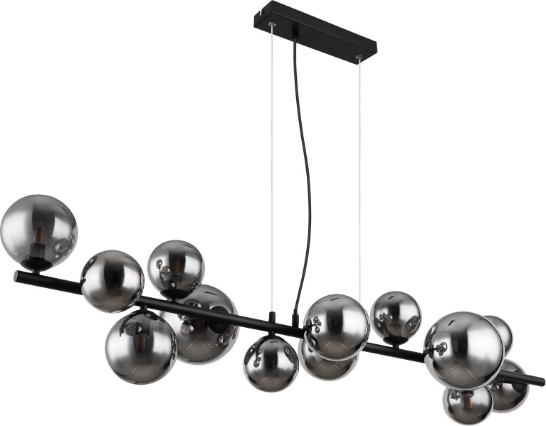 Globo - LED Пендел 13xG9/3,5W/230V опушен/черен