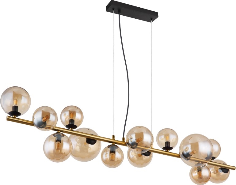 Globo - LED Пендел 13xG9/3,5W/230V опушен/кафяв