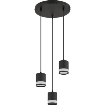 Globo - LED Пендел 3xGX53/7W/230V 3000K черен