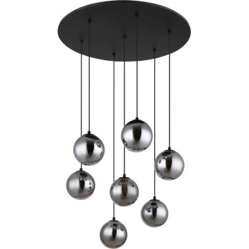 Globo - LED Пендел 7xG9/3,5W/230V опушен/черен