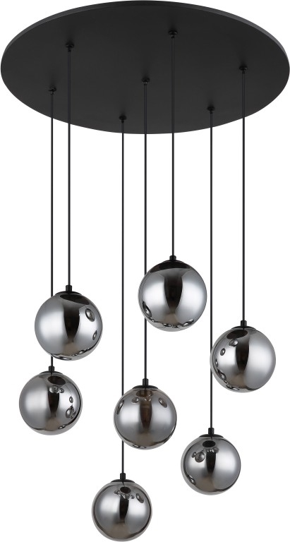 Globo - LED Пендел 7xG9/3,5W/230V опушен/черен