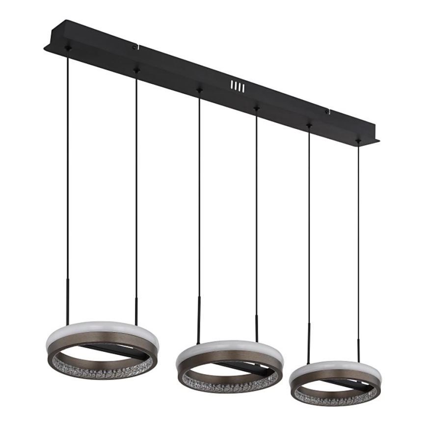 Globo - LED Пендел LED/40W/230V 3000/4000/6000K кафяв