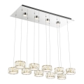 Globo - LED Пендел LED/92W/230V 4000K лъскав хром/прозрачен
