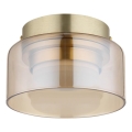 Globo - LED Плафониера 1xGX53/6W/230V Ø 13 см опушен/кафяв
