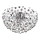Globo - LED Плафониера 6xG9/3,5W/230V Ø 60 см лъскав хром