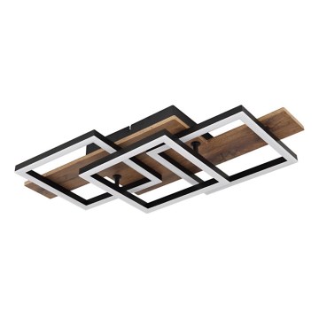 Globo - LED Плафониера LED/24W/230V 3000K 33x58 см кафяв/черен
