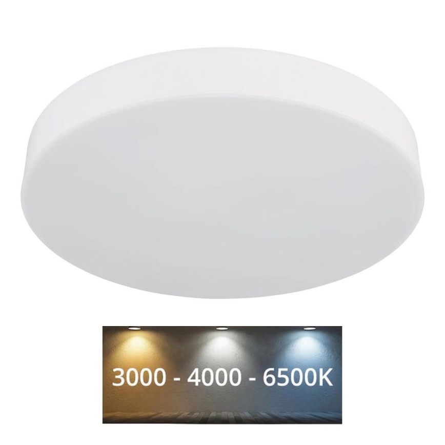 Globo - LED Плафониера LED/24W/230V 3000K/4000K/6500K Ø 30 см бял