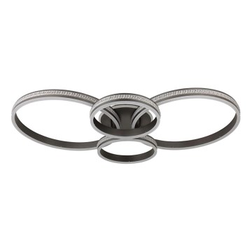 Globo - LED Плафониера LED/39W/230V 2700/4500/6500K 106x60 см антрацит
