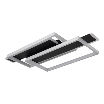 Globo - LED Плафониера LED/40W/230V 62x27 см матов хром/черен