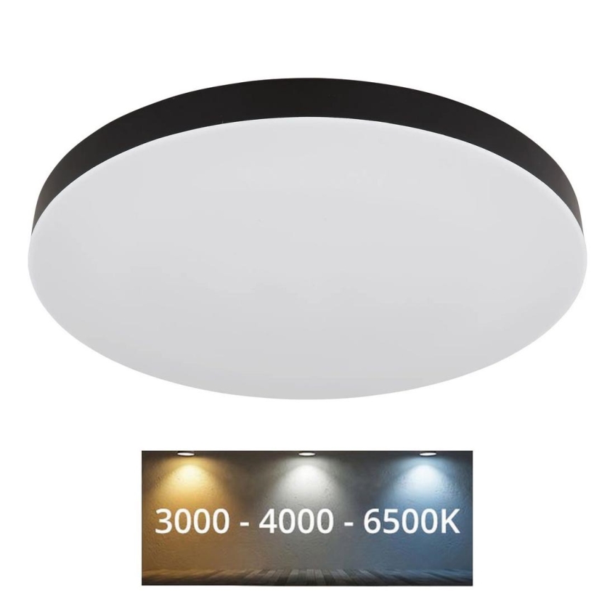 Globo - LED Плафониера LED/50W/230V 3000K/4000K/6500K Ø 50 см черен