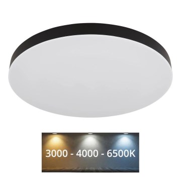 Globo - LED Плафониера LED/50W/230V 3000K/4000K/6500K Ø 50 см черен