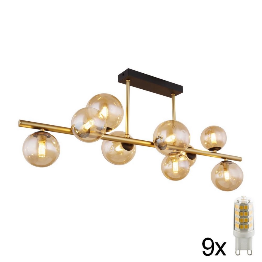 Globo - LED Полилей 9xG9/3W/230V месинг