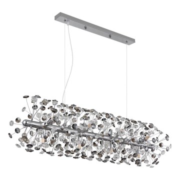 Globo - LED полилей на кабел 12xG9/3,5W/230V лъскав хром