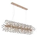 Globo - LED полилей на кабел 12xG9/3,5W/230V златист