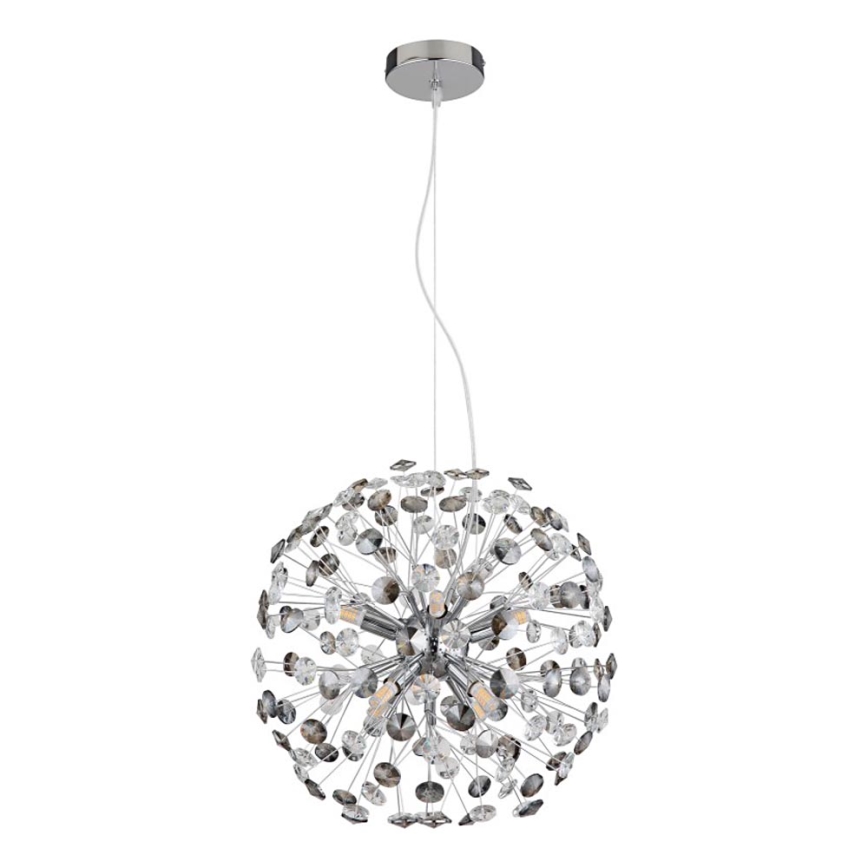 Globo - LED полилей на кабел 8xG9/3,5W/230V лъскав хром