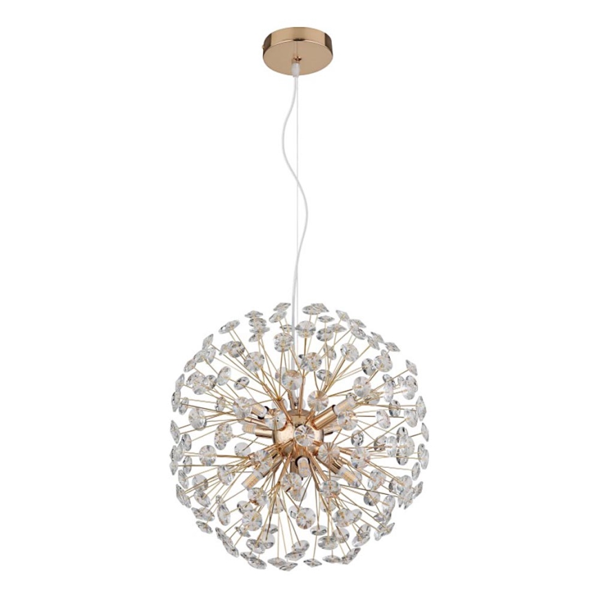 Globo - LED полилей на кабел 8xG9/3,5W/230V златист