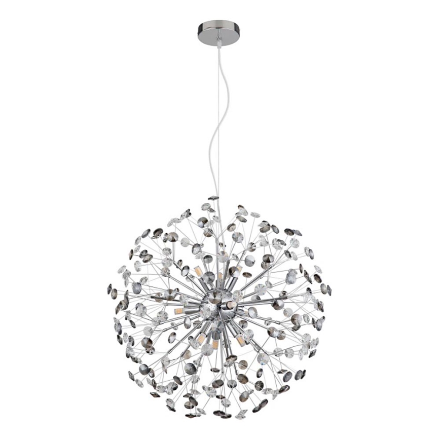 Globo - LED полилей на кабел 9xG9/3,5W/230V лъскав хром