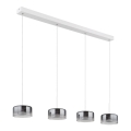 Globo - LED полилей на кабел LED/24W/230V бял/димчат