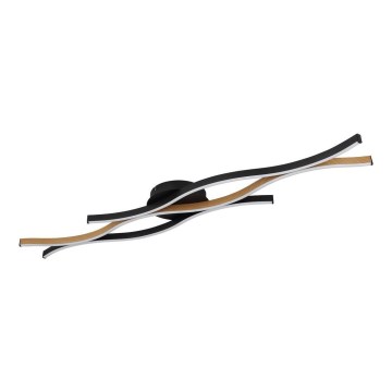 Globo - LED Полилей за повърхностен монтаж LED/35W/230V черен/кафяв