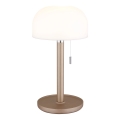 Globo - LED презареждаема настолна лампа LED/1,5W/3,7V 3000/4200/6000K 1800mAh кафява