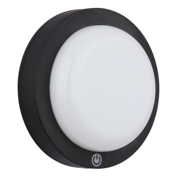 Globo - LED презареждаемо стенна лампа с докосване LED/1,2W/3,7V диаметър 15 см 1800 mAh черен