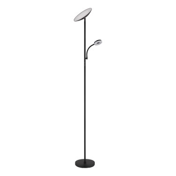 Globo - LED регулируема настолна лампа LED/20W/230V+ LED/5W 3000/4000/6500K черна