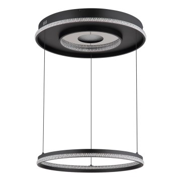 Globo - LED регулируема полилей на кабел LED/54W/230V 2700-6500K Ø 60 см черен + дистанционно управление