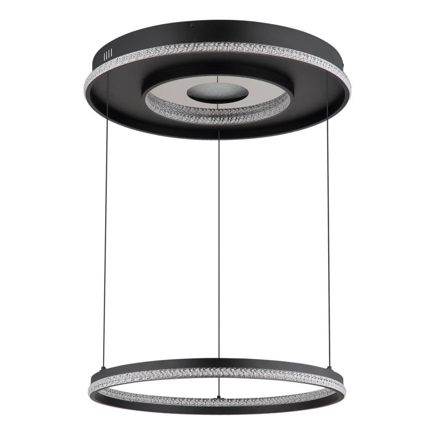 Globo - LED регулируема полилей на кабел LED/54W/230V 2700-6500K Ø 60 см черен + дистанционно управление