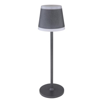 Globo - LED регулируема презареждаема настолна лампа с докосване LED/4,6W/3,7V 3000K 1800mAh сива IP54